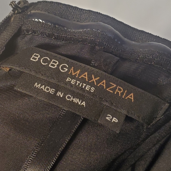 BCBGMAXAZRIA BLACK STRAPLESS DRESS SZ. 2P - Picture 6 of 7